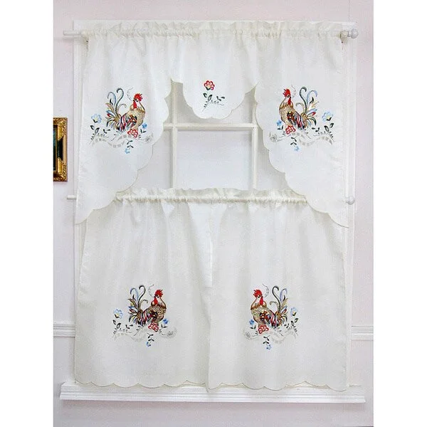 Rooster Sunrise Tiered Curtain Sets