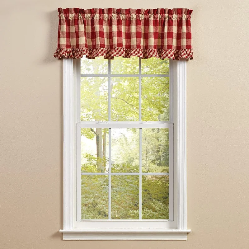 Wicklow Ruffled Valance 14" L - Garnet Park designs