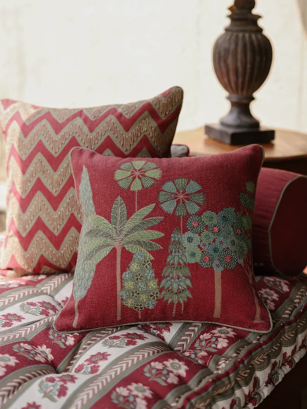 Sundarbans Cushion Cover (Merlot)