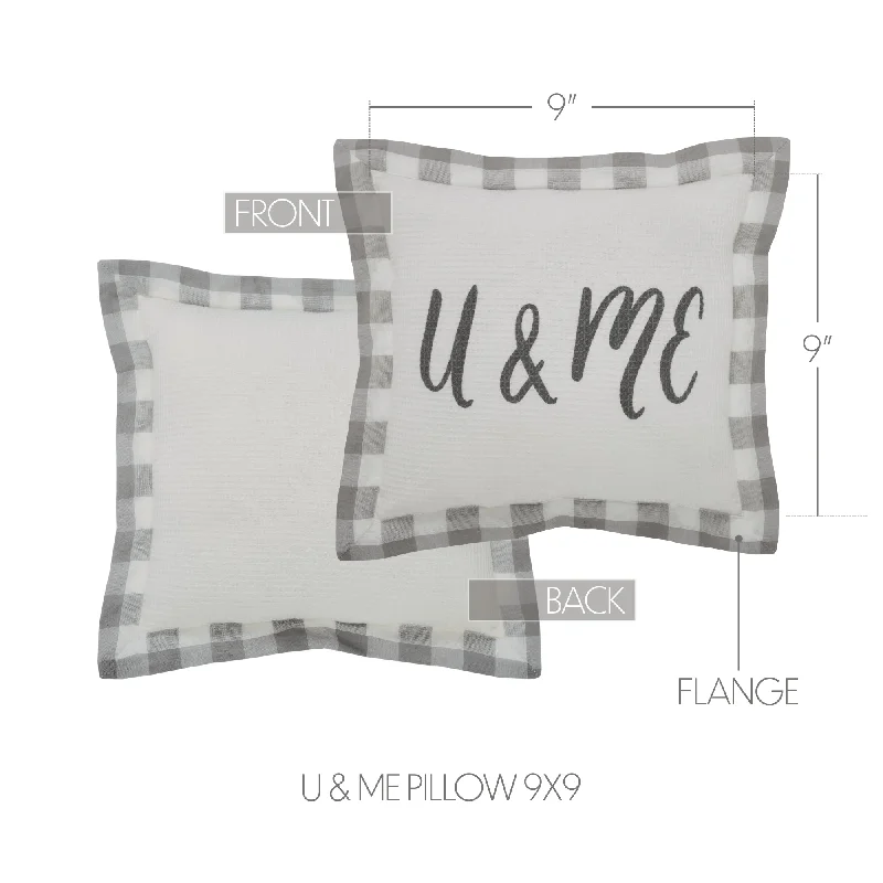 Finders Keepers U & Me Pillow 9x9