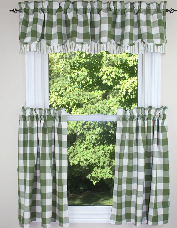 Buffalo Check Sage Valance VF510009