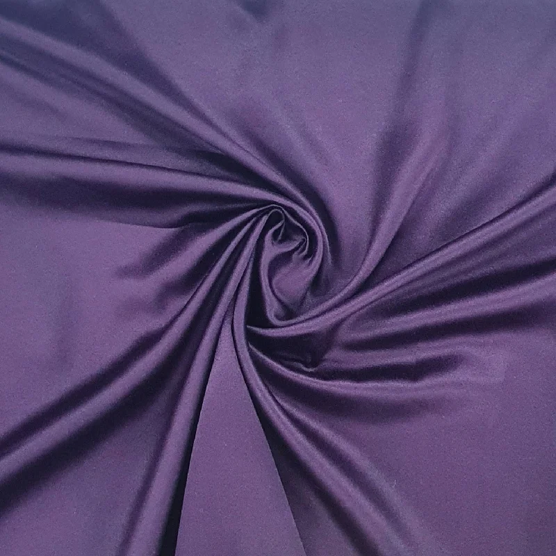 Wine Solid Satin Fabric