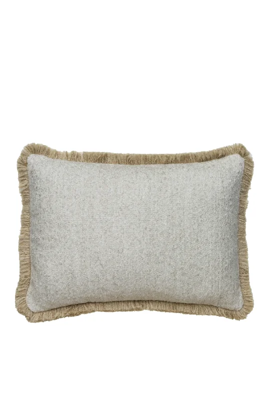 Boucle Fringed Rectangular Cushion | Andrew Martin Huntsman