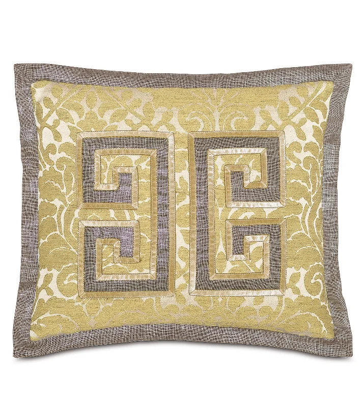 McClare Greek Key Throw Pillow Cover 15x18