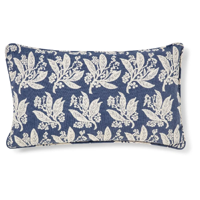 Golden Wattle Navy 12"x20" Cushion Cover