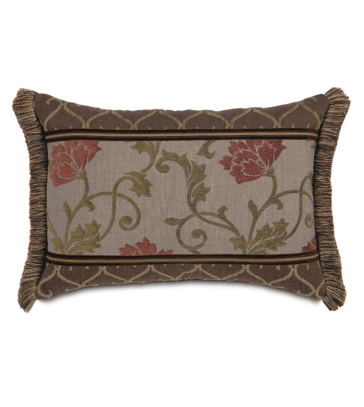 Dawn Floral Lumbar Pillow Cover 16x22