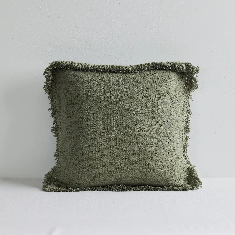 Natty Cushion - Dark Olive - 50x50cm