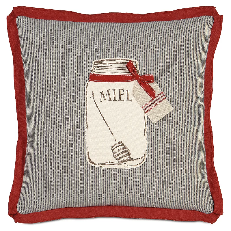 French Country 'Miel' Decorative Pillow Cover 18x18