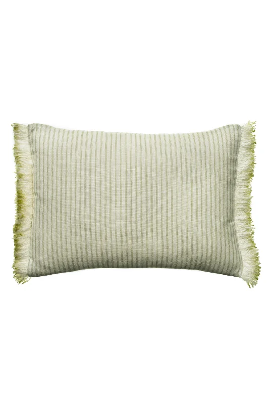 Stripe Cushion With Fringes | Andrew Martin Picket Leaf