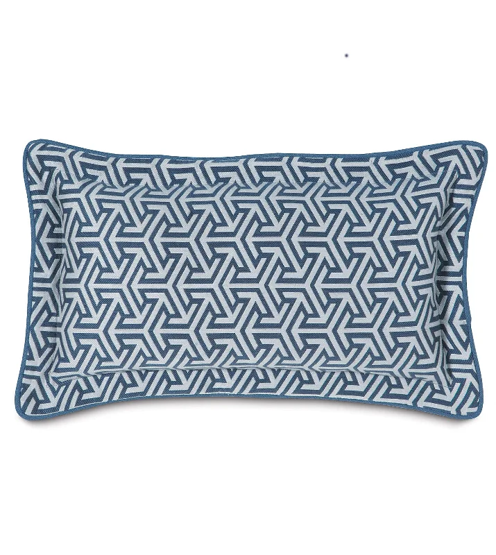 Le Monde Water Graphic Decorative Pillow Cover 11x21