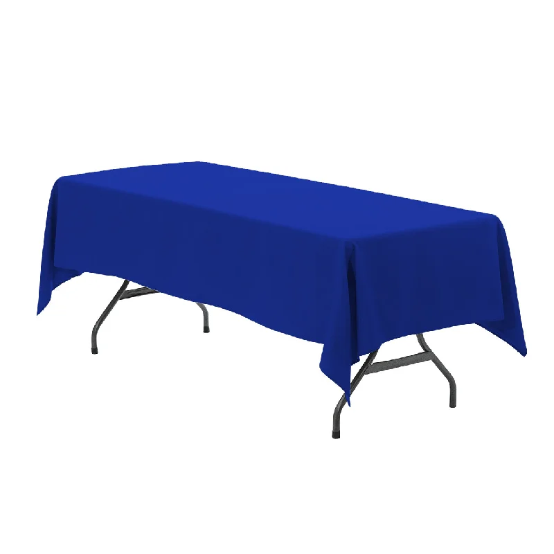 60 x 102 inch Polyester Rectangular Tablecloth Royal Blue