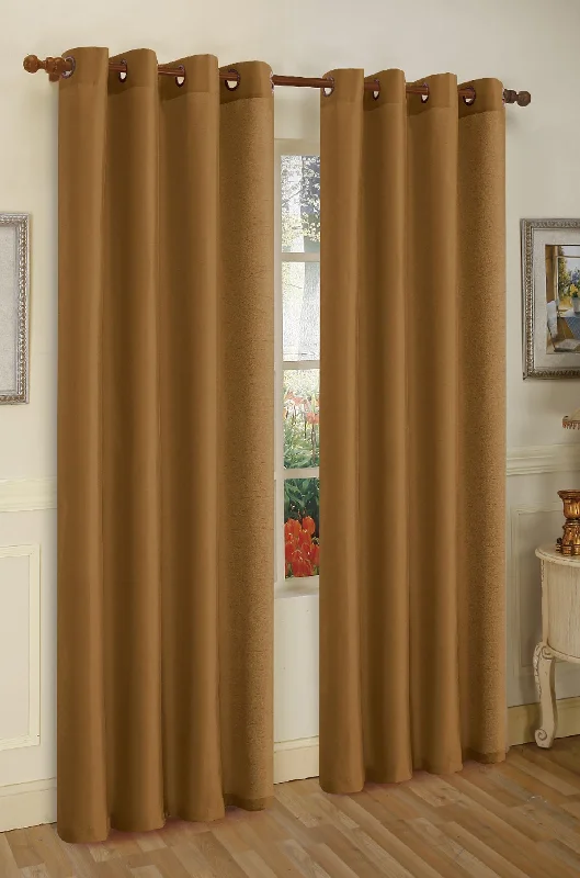 Editex Elaine 90"L Faux Silk Panel with 8-Top Grommets