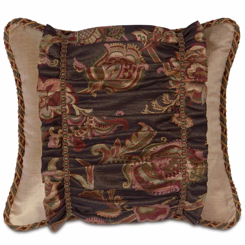 Cassandra Ruched Lumbar Pillow Cover 15x18