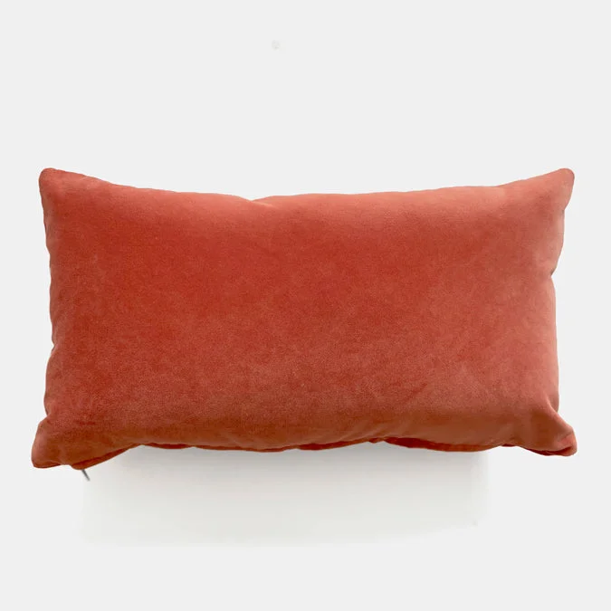 Winthrop Tangelo Velvet Lumbar Pillow