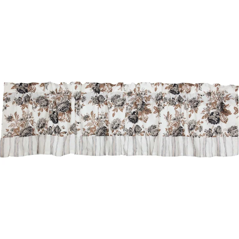 Annie Portabella Floral Ruffled Valance 16x72