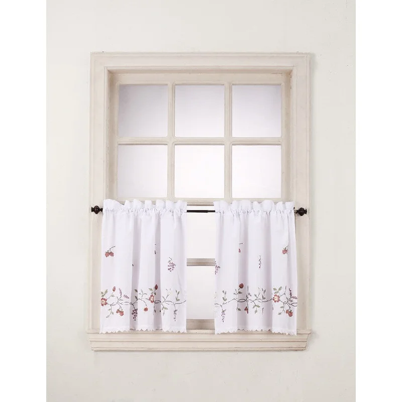 No. 918 Charlene Rod Pocket Window Tier (Pair)