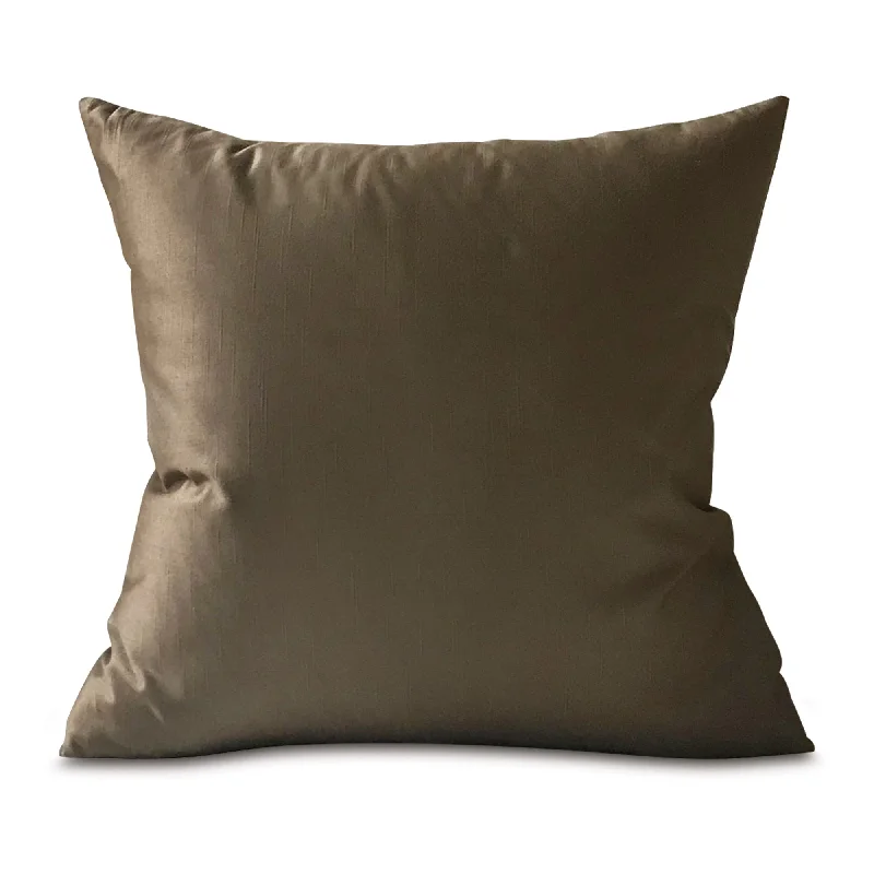 Chocolate Brown Solid Throw Pillow Cover 22x22