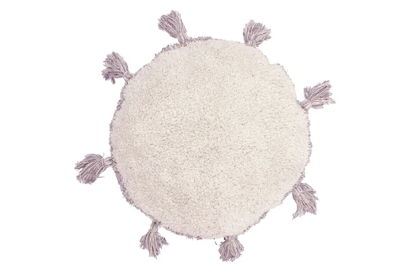 Rugcycled Circle Floor Cushion