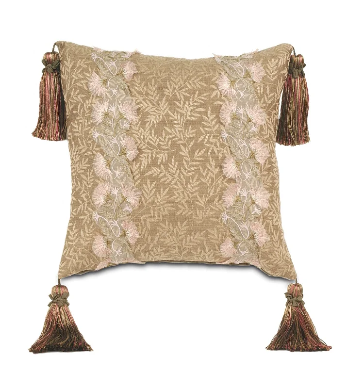 Ephesus Botanical Decorative Pillow Cover 16x16