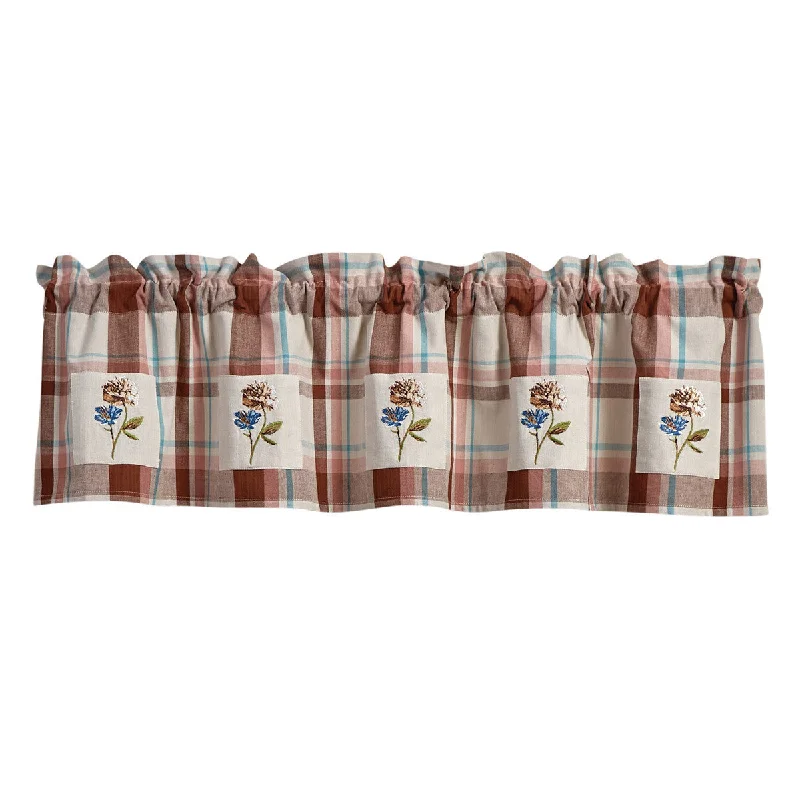 Mountbatten Lined Patch Valance 14" L - Park designs