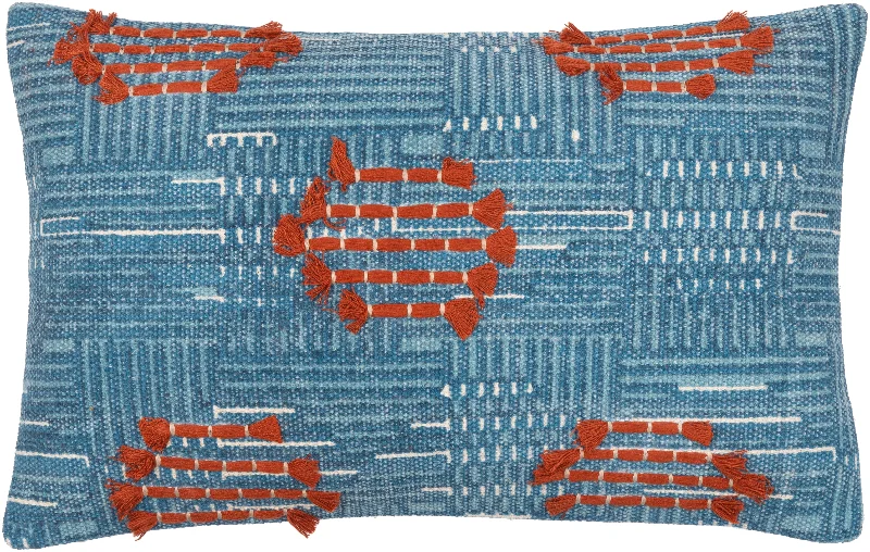 Ashbury Blue/Red Pillow