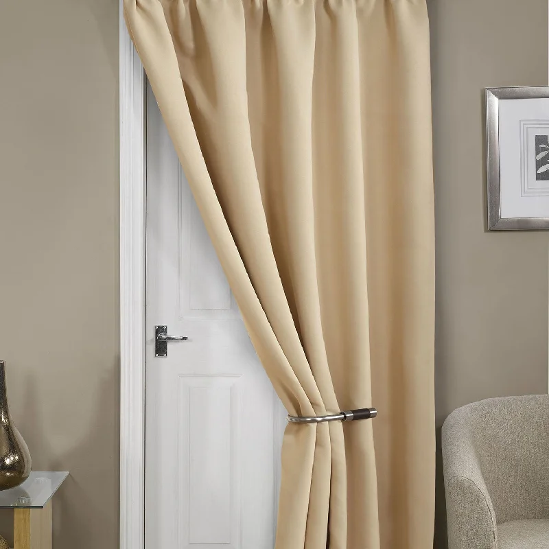 Cali Beige Thermal Blackout Eyelet Door Curtain