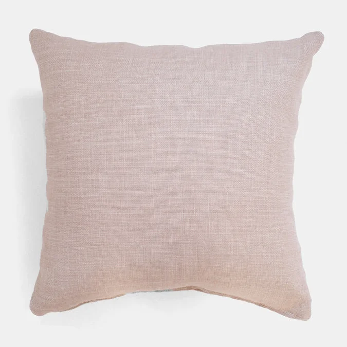 Old Rose Belgian Linen Square Pillow