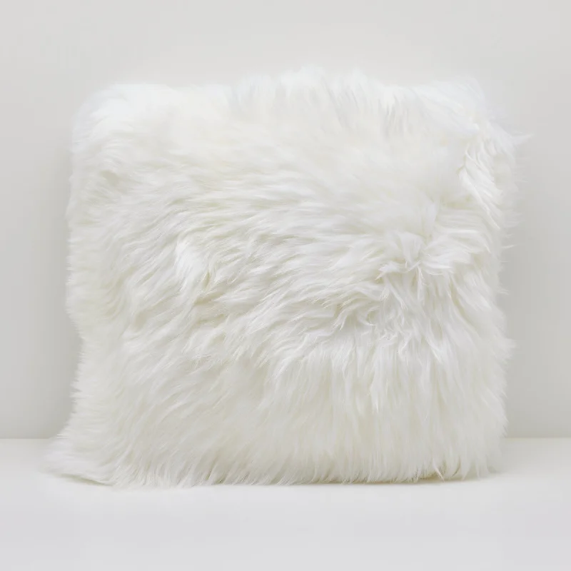 Sheepskin Cushion - Ivory - 45x45cm