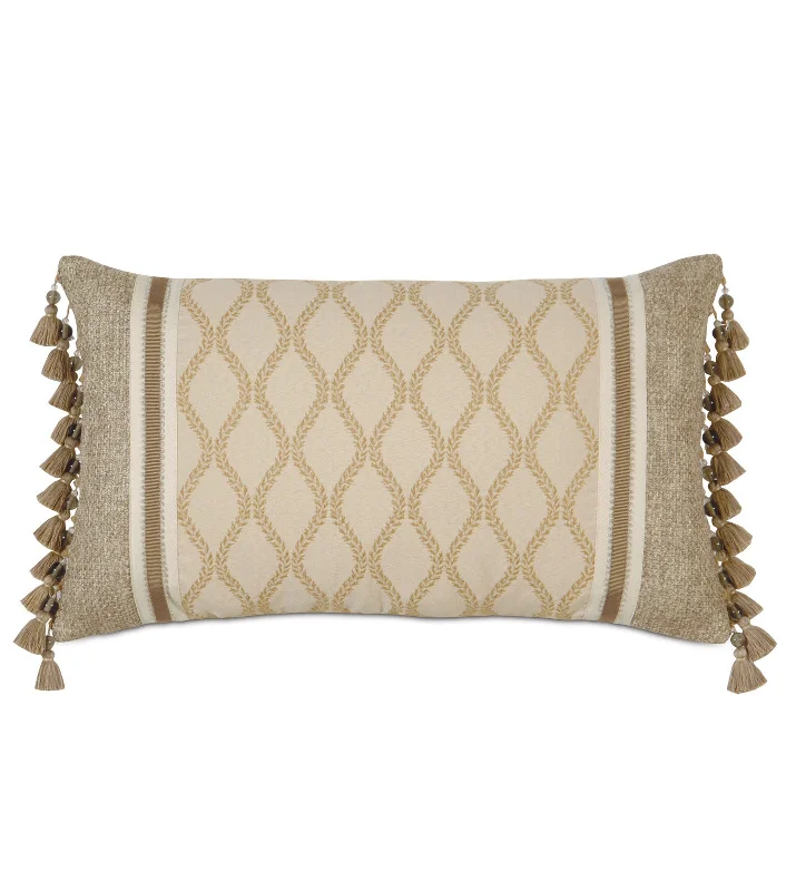 Franklin Trellis Lumbar Pillow Cover 13x22