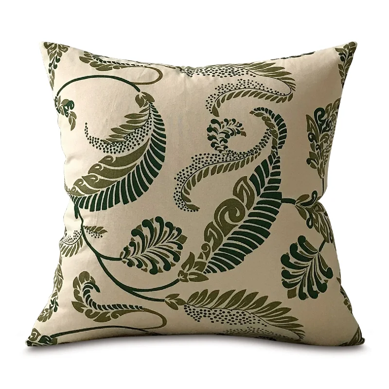 Malina Forest 100% Cotton Throw Pillow Cover 18x18