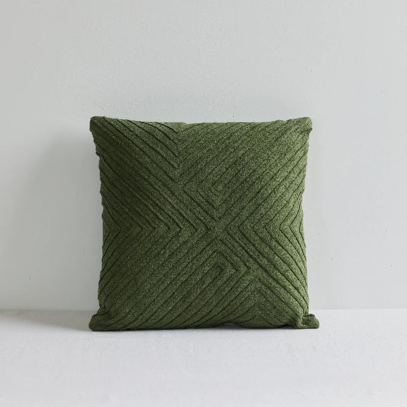 Addie Cushion - Mid Green - 50x50cm