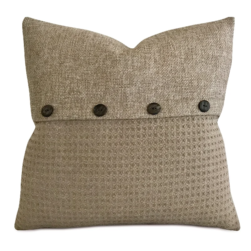 Neutral Textured Decorative Envelope Pillow Cover 22x22