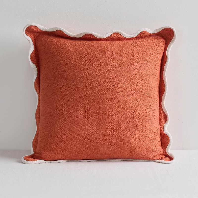 Pearl Cushion - Orangina/White - 50x50cm