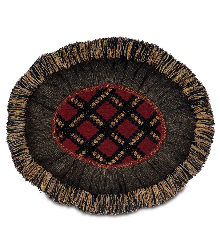 Unity Oval Lumbar Pillow Cover 15x18