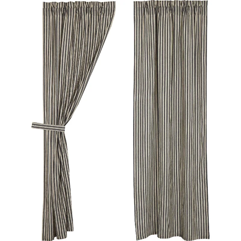 Ashmont Ticking Stripe Panel Set of 2 84x40