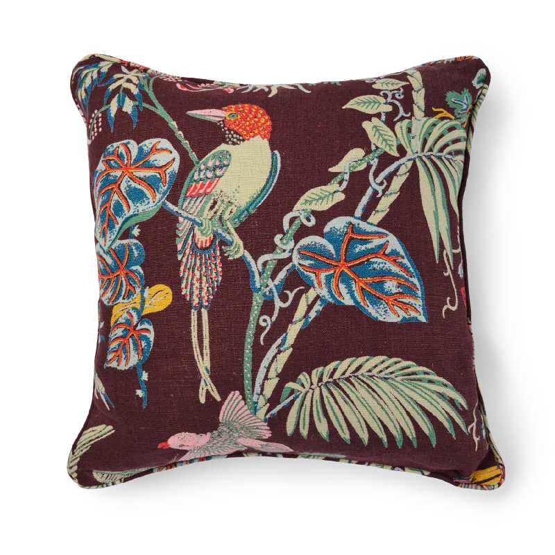 Paradise Cocoa Cotton/Linen 50x50 Cushion Cover