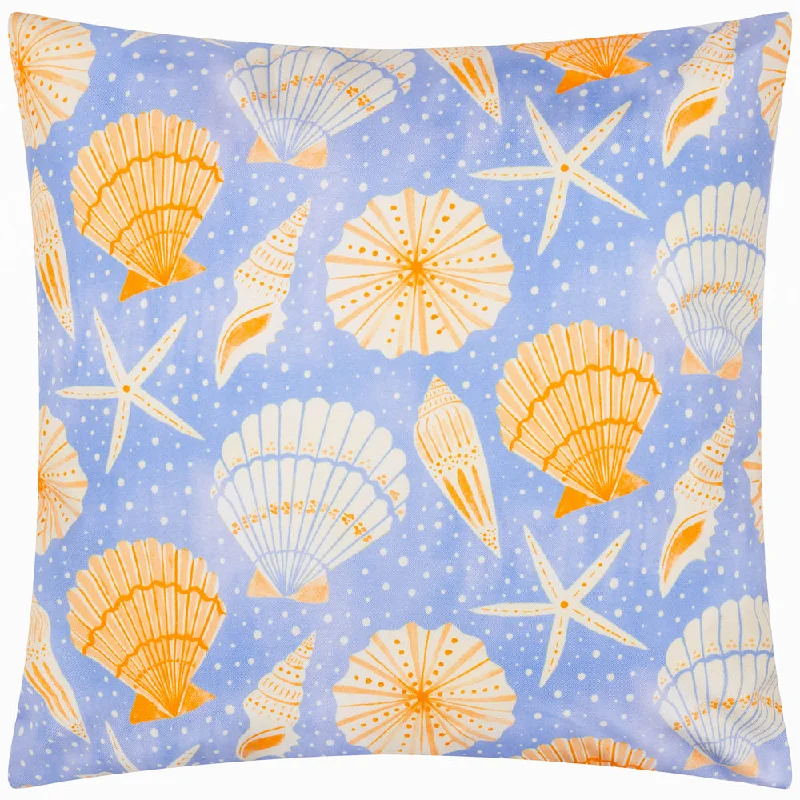 Sea Shells Outdoor Printed Cushion Blue